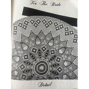 Vintage 1940’s Crochet Pattern Elizabeth Hiddleson BRIDAL TABLECLOTH 60"